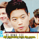 GIFs of Ki Hong Lee being interviewed about the film "The Maze Runner"