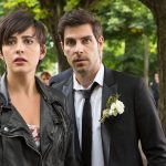 GRIMM -- "Thanks for the Memories" Episode 401 -- Pictured: (l-r) Jacqueline Toboni as Trubel, David Giuntoli as Nick Burkhardt, Bitsie Tulloch as Juliette Silverton -- (Photo by: Scott Green/NBC)