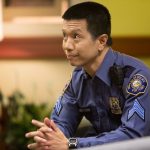 GRIMM -- "Thanks for the Memories" Episode 401 -- Pictured: Reggie Lee as Sgt. Wu -- (Photo by: Scott Green/NBC)