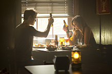 The Vampire Diaries -- "Black Hole Sun" -- Image Number: VD604b_0084.jpg -- Pictured (L-R): Paul Wesley as Stefan and Nina Dobrev as Elena -- Photo: Bob Mahoney/The CW -- Ã?Â© 2014 The CW Network, LLC. All rights reserved.