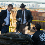 GOTHAM: Edward Nygma (Cory Michael Smith, R) and Detectives James Gordon (Ben McKenzie, L) and Harvey Bullock (Donal Logue, C) examine a crime scene in the "The Mask" episode of GOTHAM airing Monday, Nov. 10 (8:00-9:00 PM ET/PT) on FOX. ©2014 Fox Broadcasting Co. Cr: Jessica Miglio/FOX