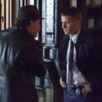 GOTHAM: Detectives James Gordon (Ben McKenzie, R) and Harvey Bullock (Donal Logue, L) disagree about ethics in the "The Mask" episode of GOTHAM airing Monday, Nov. 10 (8:00-9:00 PM ET/PT) on FOX. ©2014 Fox Broadcasting Co. Cr: Jessica Miglio/FOX