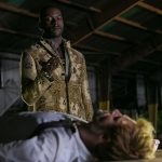 CONSTANTINE -- "The Devil's Vinyl" Episode 104 -- Pictured: (l-r) Michael James Shaw as Papa Midnite, Matt Ryan as John Constantine -- (Photo by: Tina Rowden/NBC)
