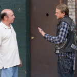 SONS OF ANARCHY -- "Red Rose" -- Episode 712 -- Airs Tuesday, December 2, 10:00 pm e/p) -- Pictured: (L-R) Dayton Callie as Wayne Unser, Charlie Hunnam as Jax Teller. CR: Byron Cohen/FX