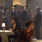 MARVEL'S AGENT CARTER - “Pilot” - It's 1946 and peace has dealt Agent Peggy Carter (Hayley Atwell), a serious blow as she finds herself marginalized when the men return home from fighting abroad. Working for the covert SSR (Strategic Scientific Reserve), Peggy finds herself stuck doing administrative work when she would rather be back out in the field, putting her vast skills into play and taking down the bad guys. But she is also trying to navigate life as a single woman in America, in the wake of losing the love of her life, Steve Rogers - aka Captain America. When old acquaintance Howard Stark (Dominic Cooper, "Marvel's Captain America: The First Avenger") finds himself being framed for unleashing his deadliest weapons to anyone willing to pony up the cash, he contacts Peggy -- the only person he can trust -- to track down those responsible, dispose of the weapons and clear his name. He empowers his butler, Edwin Jarvis (James D'Arcy), to be at her beck and call when needed to help assist her as she investigates and tracks down those responsible for selling these weapons of mass destruction. If caught going on these secret missions for Stark, Peggy could be targeted as a traitor and spend the rest of her days in prison - or worse. "Marvel's Agent Carter" will debut with a two-hour premiere on TUESDAY, JANUARY 6 (8:00-10:00 p.m., ET), on ABC. (ABC/Eric McCandless) KYLE BORNHEIMER, CHAD MICHAEL MURRAY, JEFFREY DAVID ANDERSON