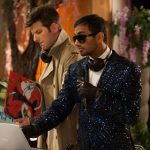 PARKS AND RECREATION -- "Prom" Episode 618 -- Pictured: (l-r) Adam Scott as Ben Wyatt, Aziz Ansari as Tom Haverford -- (Photo by: Colleen Hayes/NBC)