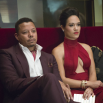EMPIRE: Lucious (Terrence Howard, L) and Anika (Grace Gealey, R) watch Hakeem and Jamal perform in the "Outspoken King" episode of EMPIRE airing Monday, Jan. 14 (9:00-10:00 PM ET/PT) on FOX. ©2014 Fox Broadcasting Co. CR: Chuck Hodes/FOX