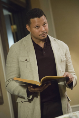EMPIRE: Lucious (Terrence Howard) addresses his family in the "The Devil Quotes Scripture" episode airing Wednesday, Jan. 21 (9:00-10:00 PM ET/PT) on FOX. ©2014 Fox Broadcasting Co. CR: Chuck Hodes/FOX