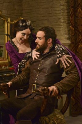 GALAVANT - "Dungeons and Dragon Lady" - While Galavant struggles with the realization about his true love, King Richard goes on a voyage of self-discovery, thanks to a potion from the magician, Xanax (guest star Ricky Gervais). As Galavant draws closer to the woman he really loves, an emboldened King Richard starts to assert himself, just as his meaner, elder brother returns-Kingsley (Rutger Hauer) on "Galavant," airing SUNDAY, JANUARY 18 (8:30-9:00 p.m., ET) on the ABC Television Network. (ABC/Daniel Liam) MALLORY JANSEN, JOSHUA SASSE