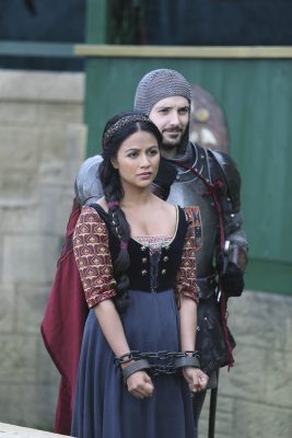 GALAVANT - "Death After Brunch" - Thinking about being in a relationship, Isabella wants Galavant to try to impress her parents with attentive small talk, but he's confident that breaking everyone out of prison will impress them and save them from certain death. Galavant gets his opportunity for a hero moment when King Richard challenges his brother to a duel and needs a champion to fight for him, on "Galavant," airing SUNDAY, JANUARY 25 (8:00-8:30 p.m., ET) on the ABC Television Network. (ABC/Nick Ray) KAREN DAVID