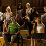 GLEE: Glee Club alumnaes return to McKinley High in the second part of the special two-hour "Loser Like Me/Homecoming" Season Premiere episode of GLEE on Friday, Jan. 9 (8:00-10:00 PM ET/PT) on FOX. Pictured L-R: Mark Salling, Dianna Agron, Naya Rivera, Kevin McHale, Heather Morris, Amber Riley, Jenna Ushkowitz and Chord Overstreet. ©2014 Fox Broadcasting Co. CR: Jennifer Clasen/FOX