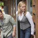 SHOW: The Librarians, "And the Fables of Doom"; PHOTOGRAPHER SCOTT PATRICK GREEN; PERSONALITIES CHRISTIAN KANE, Rebecca Romijn
