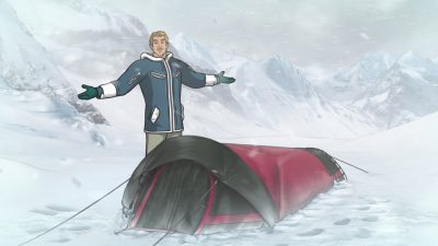 ARCHER: Episode 3, Season 6 "The Archer Sanction" (Airing Thursday, January 22, 10:00 PM e/p) Archer, Lana and Ray climb their way to the top of an assassin's hit list. Pictured: Ray Gillette (voice of Adam Reed). CR: FX