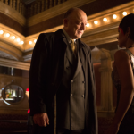 GOTHAM: Carmine Falcone (John Doman, L) questions Fish Mooney (Jada Pinkett Smith, R) in the "What The Little Bird Told Him" episode of GOTHAM airing Monday, Jan. 19 (8:00-9:00 PM ET/PT) on FOX. ©2014 Fox Broadcasting Co. Cr: Jessica Miglio/FOX