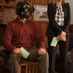 PARKS AND RECREATION -- "Ron and Jammy" Episode 702 -- Pictured: (l-r) Nick Offerman as Ron Swanson, Amy Poehler as Leslie Knope -- (Photo by: Colleen Hayes/NBC)