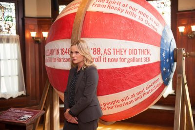 PARKS AND RECREATION -- "William Henry Harrison" Episode 705 -- Pictured: Amy Poehler as Leslie Knope -- (Photo by: Colleen Hayes/NBC)
