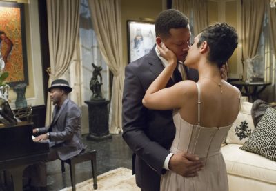 EMPIRE: Lucious (Terrence Howard, C) surprises Anika ((Grace Gealey, R) with a performance from Anthony Hamilton (guest star) in the "Dangerous Bonds" episode of EMPIRE airing Wednesday, Feb. 4 (9:00-10:00 PM ET/PT) on FOX. ©2014 Fox Broadcasting Co. CR: Chuck Hodes/FOX