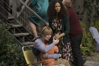 THE SLAP -- "Hector" Episode 101 -- Pictured: (l-r) Dylan Schombing as Hugo, Melissa George as Rosie, Thandie Newton as Aisha -- (Photo by: Virginia Sherwood/NBC)