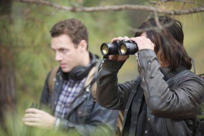 Norman Reedus as Daryl Dixon and Ross Marquand as Aaron - The Walking Dead _ Season 5, Episode 16 - Photo Credit: Gene Page/AMC
