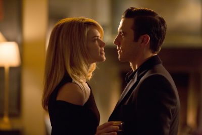 GOTHAM: Barbara (Erin Richards, L) invites Jason Lennon (guest star Milo Ventimiglia, R) to her apartment in the ÒUnder the KnifeÓ episode of GOTHAM airing Monday, April 20 (8:00-9:00 PM ET/PT) on FOX. ©2015 Fox Broadcasting Co. Cr: Jessica Miglio/FOX