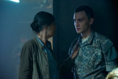 Orphan Black, Season 3, Episode 2, Dr. Coady (Kyra Harper) and Miller (Ari Millen). Photo Credit: Steve Wilkie for BBC AMERICA