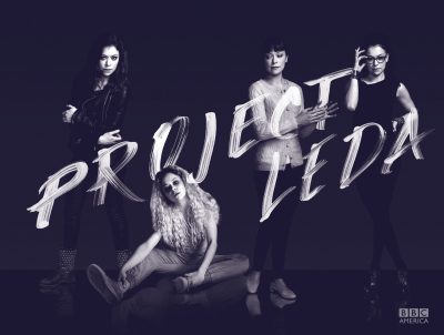 Orphan Black, Season 3, Iconic Image, Sarah (Tatiana Maslany), Helena (Tatiana Maslany), Alison (Tatiana Maslany) and Cosima (Tatiana Maslany). Photo Credit: © BBC AMERICA