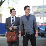 THE GRINDER: THE GRINDER premieres this Fall on FOX. Pictured L-R: Fred Savage and Rob Lowe. ©2015 Fox Broadcasting Company. Cr: Ray Mickshaw/FOX