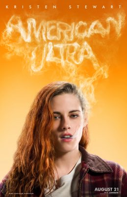AMERICAN ULTRA Poster featuring Kristin Stewart.