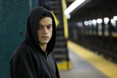 MR. ROBOT -- "hellofriend.mov" Episode 101 -- Pictured: Rami Malek as Elliot -- (Photo by: Peter Kramer/USA Network)