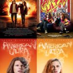"American Ultra" Theatrical and Teaser Posters featuring Jesse Eisenberg and Kristen Stewart. Vertical set-up.