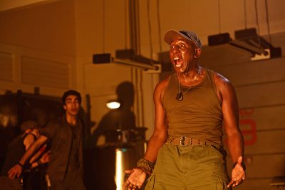 Picture shows: Zaqi Ismail as Lunn and Colin McFarlane as Moran