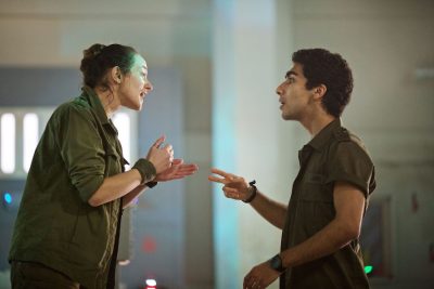 Picture shows: Sophie Stone as Cass and Zaqi Ismail as Lunn