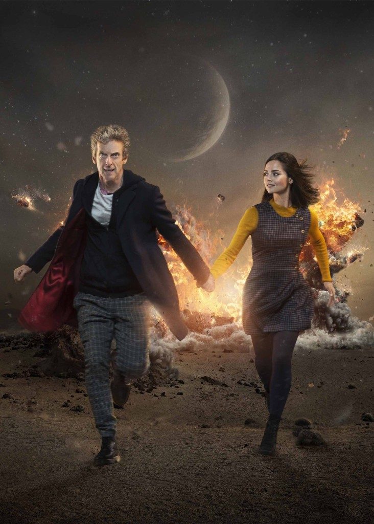Doctor Who, Season 9, Iconic image (portrait), the Doctor (Peter Capaldi) and Clara Oswald (Jenna Coleman). Photo Credit: © BBC WORLDWIDE LIMITED