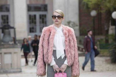 SCREAM QUEENS: Emma Roberts as Chanel Oberlin in "Pilot," the first part of the special, two-hour series premiere of SCREAM QUEENS airing Tuesday, Sept. 22 (8:00-10:00 PM ET/PT) on FOX. ©2015 Fox Broadcasting Co. Cr: Steve Dietl/FOX.