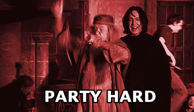 Harry Potter Party Hard GIF; Source We Heart It
