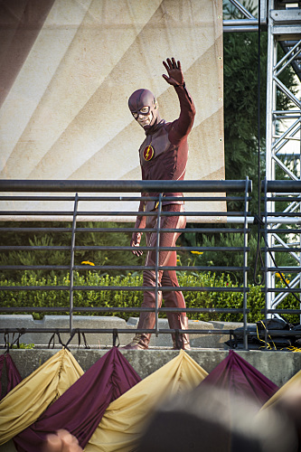 The Flash -- "The Man Who Saved Central City" -- Image FLA201a_0025b -- Pictured: Grant Gustin as The Flash -- Photo: Cate Cameron /The CW -- Ã?Â© 2015 The CW Network, LLC. All rights reserved