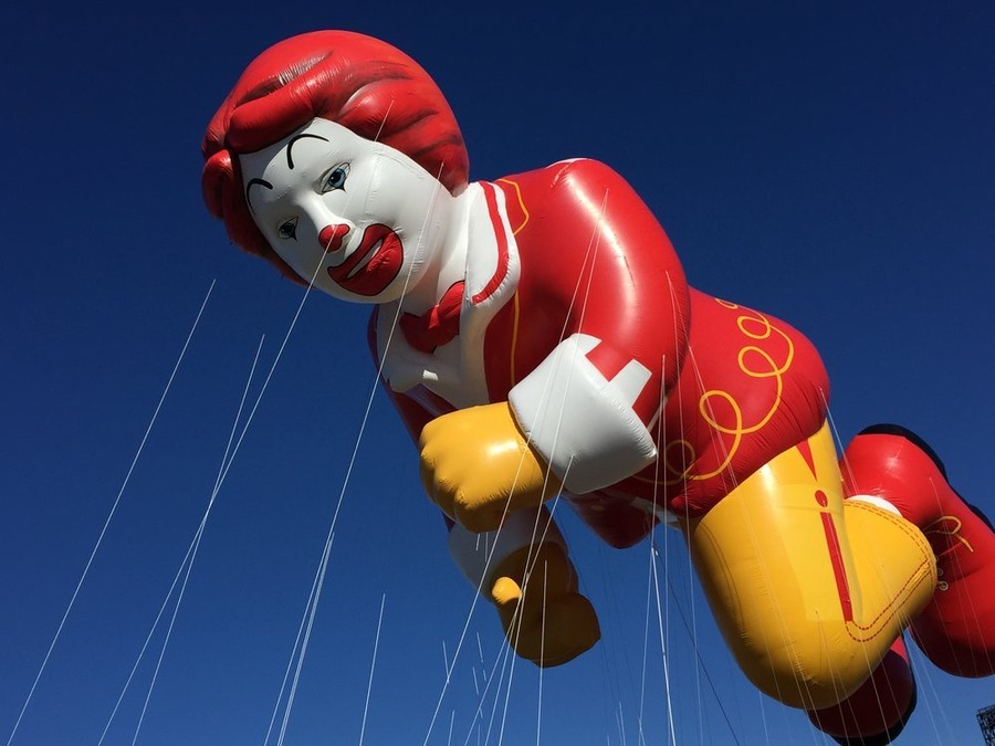 MACY'S THANKSGIVING DAY PARADE -- The 89th Annual Macy's Thanksgiving Day Parade -- Pictured: Ronald McDonald, new balloon -- (Photo by: Macy's, Inc.)