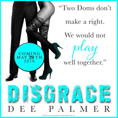COVER REVEAL: 'Disgrace' by Dee Palmer