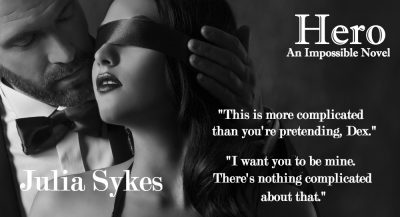 COVER REVEAL: 'Hero' by Julia Sykes