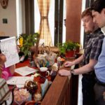 TRIAL & ERROR -- Pilot -- Pictured: (l-r) Sherri Shepherd as Anne, Steven Boyer as Dwayne, Nicholas D'Agosto as Josh -- (Photo by: Tyler Golden/NBC)