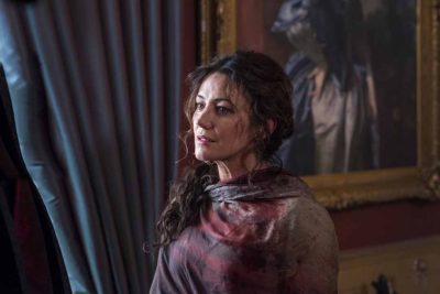 Orla Brady as Lydia, Oliver Stark as Ryder - Into the Badlands _ Season 2, Episode 2 - Photo Credit: Antony Platt/AMC