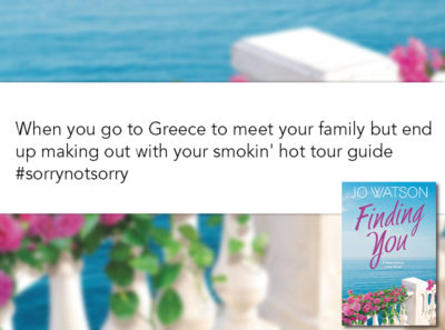 SPOTLIGHT/GIVEAWAY: 'Finding You' by Jo Watson