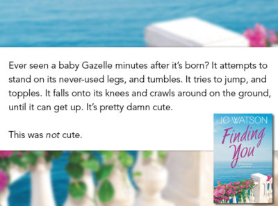 SPOTLIGHT/GIVEAWAY: 'Finding You' by Jo Watson