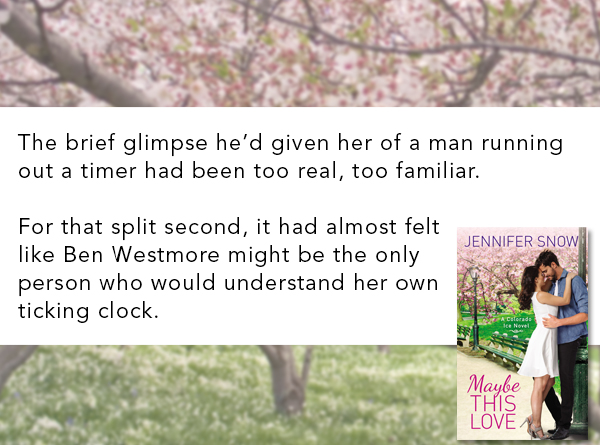 SPOTLIGHT/GIVEAWAY: 'Maybe This Love' by Jennifer Snow