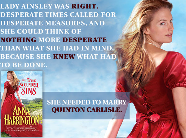 SPOTLIGHT/GIVEAWAY: 'When the Scoundrel Sins' by Anna Harrington