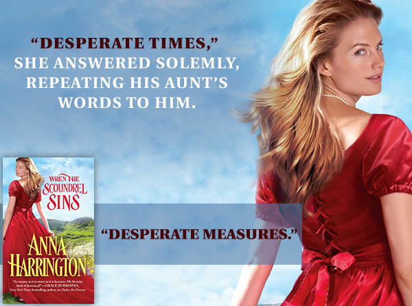 SPOTLIGHT/GIVEAWAY: 'When the Scoundrel Sins' by Anna Harrington